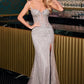 Vestido Valentina en plata