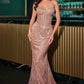 Vestido corte sirena Lumière con bordado brillante